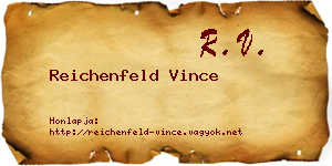 Reichenfeld Vince névjegykártya